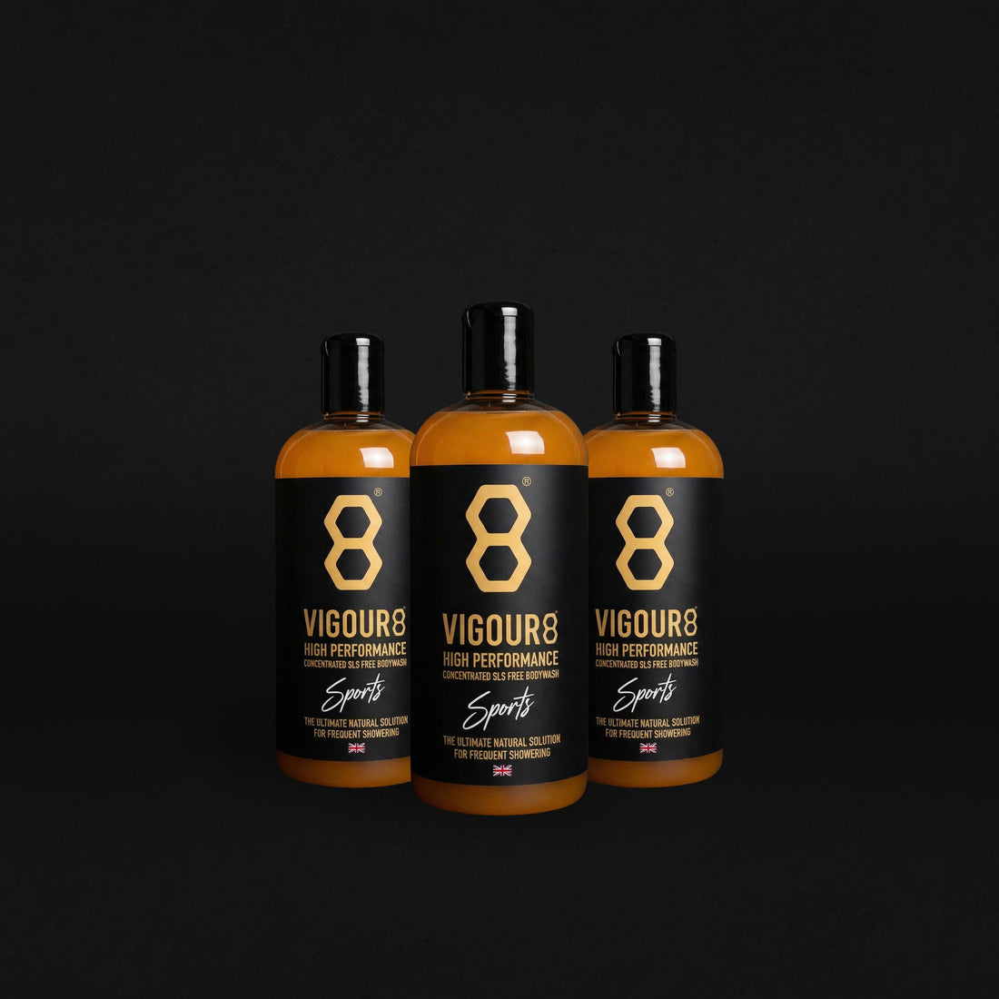 VIGOUR8 SPORTS PREMIUM BODY WASH 3 PACK (3 X 250ML)