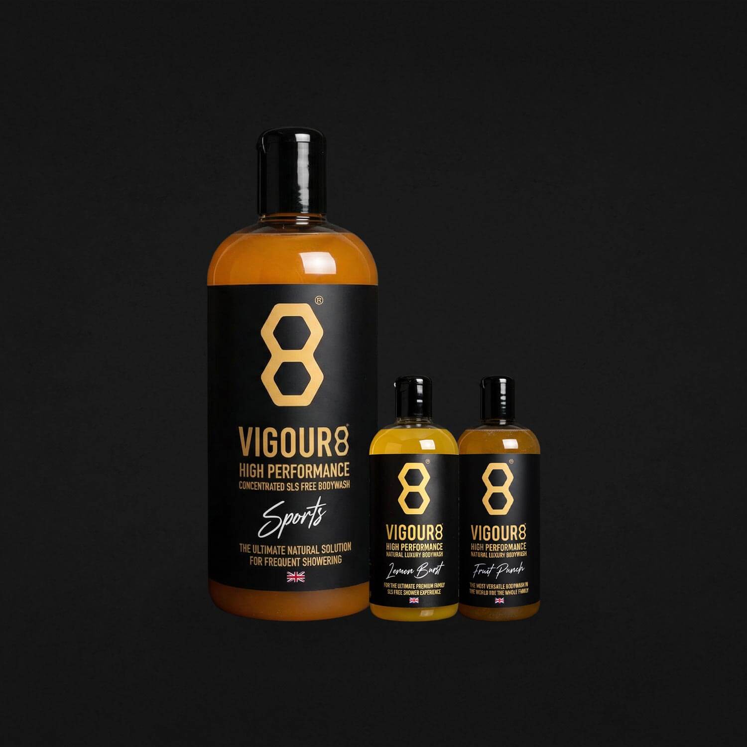 VIGOUR8 SPORTS, SLS FREE LUXURY BODYWASH